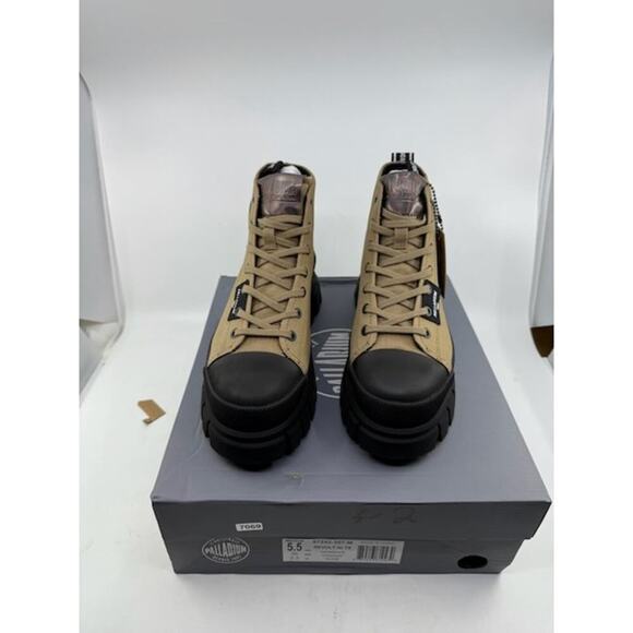 NEW Palladium Revolt Hi TX Lace Up Ankle Boot 97242-307-M Olive Womens Size 5.5 - Picture 9 of 9